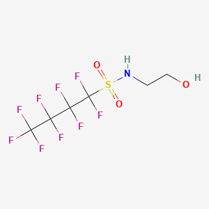 Chemical structure of N-(2-Hydroxyethyl)perfluorobutanesulfonamide