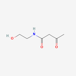 Chemical structure of N-(2-hydroxyethyl)acetoacetamide