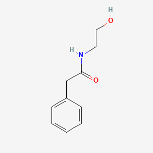 Chemical structure of N-(2-hydroxyethyl)-2-phenylacetamide