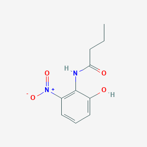 Chemical structure of N-(2-Hydroxy-6-nitrophenyl)butyramide