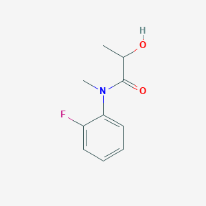Chemical structure of N-(2-Fluorophenyl)-2-hydroxy-N-methylpropanamide