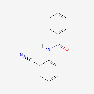 Chemical structure of N-(2-Cyanophenyl)benzamide