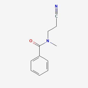 Chemical structure of N-(2-cyanoethyl)-N-methylbenzamide