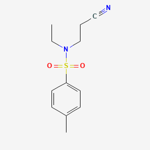 Chemical structure of N-(2-cyanoethyl)-N-ethyl-4-methylbenzenesulfonamide