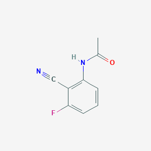 Chemical structure of n-(2-Cyano-3-fluorophenyl)acetamide
