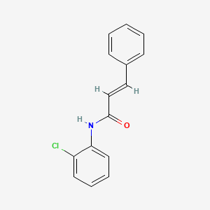 Chemical structure of N-(2-Chlorophenyl)cinnamamide