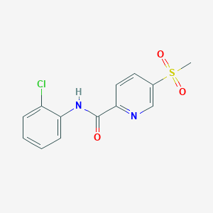 Chemical structure of N-(2-Chlorophenyl)-5-(methylsulfonyl)picolinamide