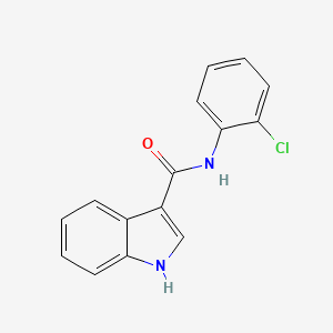 Chemical structure of N-(2-Chlorophenyl)-1H-indole-3-carboxamide