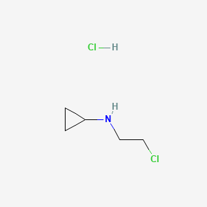 Chemical structure of N-(2-Chloroethyl)cyclopropanamine hydrochloride