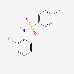 Chemical structure of N-(2-Chloro-4-methylphenyl)-4-methylbenzenesulfonamide