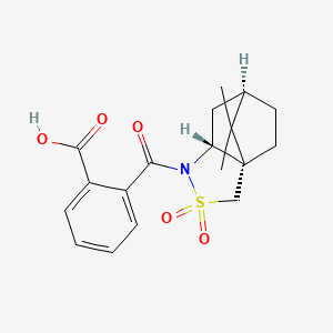 Chemical structure of N-(2-Carboxybenzoyl)-(-)-10,2-camphorsultam