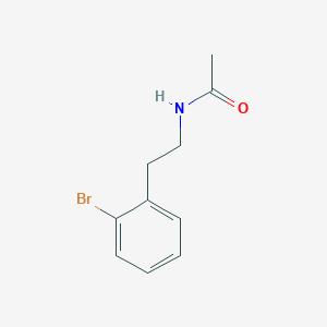 Chemical structure of N-(2-bromophenethyl)acetamide