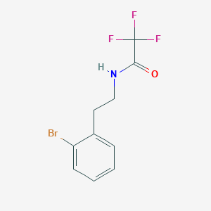 Chemical structure of N-(2-bromophenethyl)-2,2,2-trifluoroacetamide