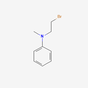 Chemical structure of N-(2-bromoethyl)-n-methylaniline
