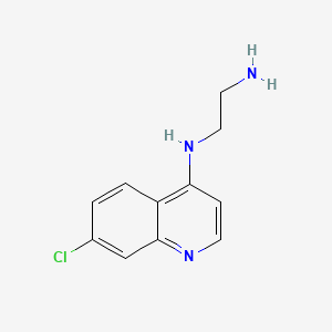 Chemical structure of N-(2-aminoethyl)-7-chloroquinolin-4-amine