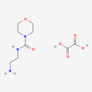 Chemical structure of N-(2-aminoethyl)morpholine-4-carboxamide oxalate