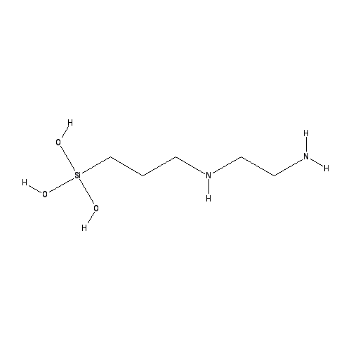 Chemical structure of N-(2-AMINOETHYL)-3-AMINOPROPYL-SILANTRIOL