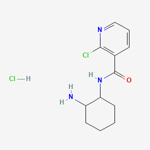 Chemical structure of N-(2-Aminocyclohexyl)-2-chloronicotinamide hydrochloride