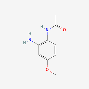 Chemical structure of N-(2-Amino-4-methoxyphenyl)acetamide