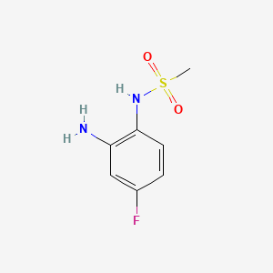 Chemical structure of N-(2-Amino-4-fluorophenyl)methanesulfonamide