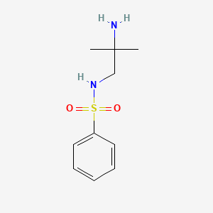 Chemical structure of N-(2-Amino-2-methylpropyl)benzenesulfonamide