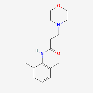 Chemical structure of N-(2,6-Dimethylphenyl)-3-(4-morpholinyl)propanamide