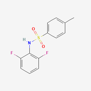 Chemical structure of N-(2,6-difluorophenyl)-4-methylbenzenesulfonamide