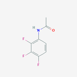 Chemical structure of N-(2,3,4-trifluorophenyl)acetamide