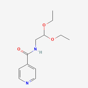 Chemical structure of N-(2,2-Diethoxyethyl)isonicotinamide