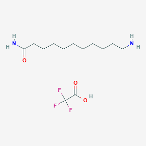 Chemical structure of N-(2,2,2-Trifluoroacetyl)-L-valine triethylamine salt