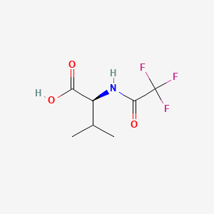 Chemical structure of N-(2,2,2-Trifluoroacetyl)-L-valine