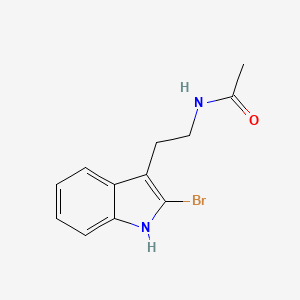 Chemical structure of N-(2-(2-Bromo-1H-indol-3-yl)ethyl)acetamide
