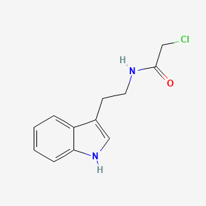 Chemical structure of N-(2-(1H-Indol-3-yl)ethyl)-2-chloroacetamide