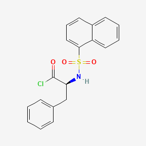 Chemical structure of N-(1-Naphthalenesulfonyl)-L-phenylalanyl Chloride