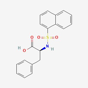 Chemical structure of N-(1-Naphthalenesulfonyl)-L-phenylalanine