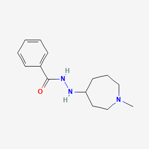 Chemical structure of N'-(1-Methylazepan-4-yl)benzohydrazide