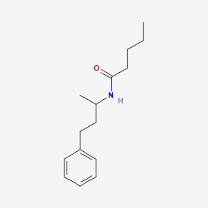 Chemical structure of N-(1-Methyl-3-phenylpropyl)valeramide