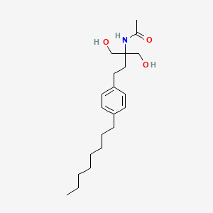 Chemical structure of N-(1-Hydroxy-2-(hydroxymethyl)-4-(4-octylphenyl)butan-2-yl)acetamide