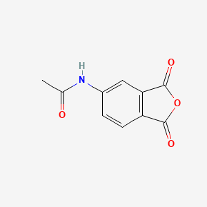 Chemical structure of 4-(Acetylamino)phthalic anhydride