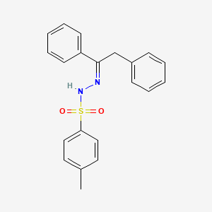 Chemical structure of N'-(1,2-Diphenylethylidene)-4-methylbenzenesulfonohydrazide