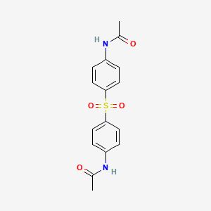 Chemical structure of N'-(1-(Benzo[d][1,3]dioxol-5-yl)ethylidene)-4-methylbenzenesulfonohydrazide