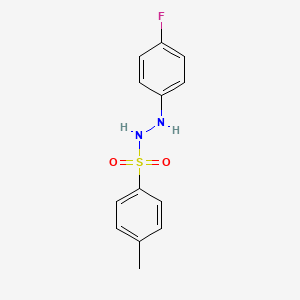 Chemical structure of N'-(1-(4-Fluorophenyl)ethylidene)-4-methylbenzenesulfonohydrazide