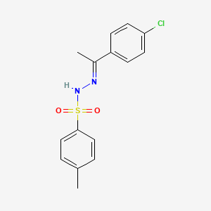 Chemical structure of N'-(1-(4-Chlorophenyl)ethylidene)-4-methylbenzenesulfonohydrazide