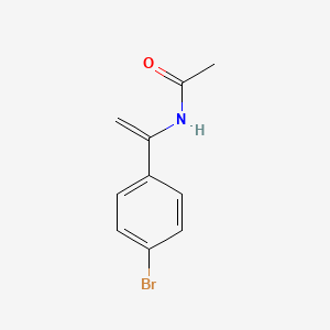Chemical structure of N-(1-(4-bromophenyl)vinyl)acetamide