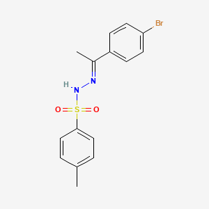 Chemical structure of N'-(1-(4-Bromophenyl)ethylidene)-4-methylbenzenesulfonohydrazide