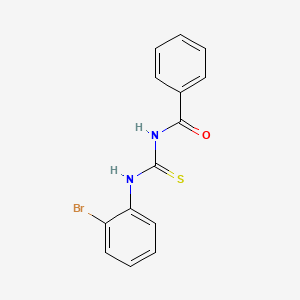 Chemical structure of N-((2-Bromophenyl)carbamothioyl)benzamide