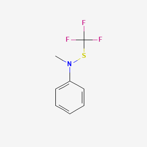 Chemical structure of N-Methyl-N-(trifluoromethylthio)aniline