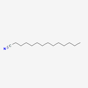 Chemical structure of Myristonitrile