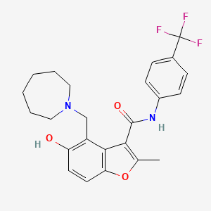Chemical structure of MYC inhibitor DC-34