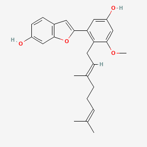 Chemical structure of Mulberrofuran A